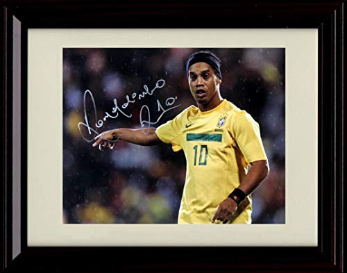 Unframed Ronaldinho Autograph Replica Print Unframed Print - Soccer FSP - Unframed   