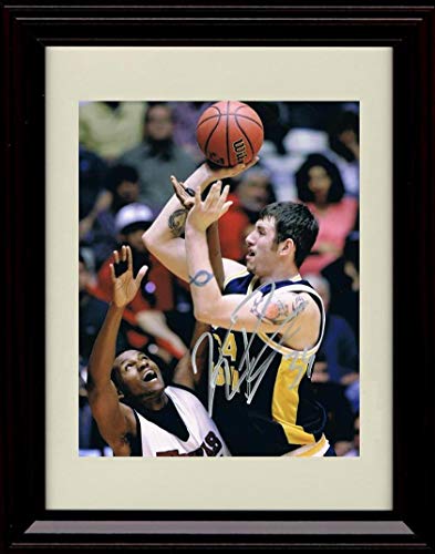 Unframed Kevin Pittsnogle - West Virginia Mountaineers - Autograph Replica Print Unframed Print - College Basketball FSP - Unframed   