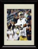 Framed 8x10 Ian Book - Throwing Deep - Notre Dame Fighting Irish - Autograph Replica Print Framed Print - College Football FSP - Framed   