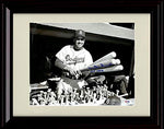 Framed 8x10 Duke Snider Autograph Replica Print - Bat Rack Framed Print - Baseball FSP - Framed   