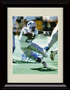 8x10 Framed Barry Sanders - On The Run - Autograph Replica Print Framed Print - Pro Football FSP - Framed   