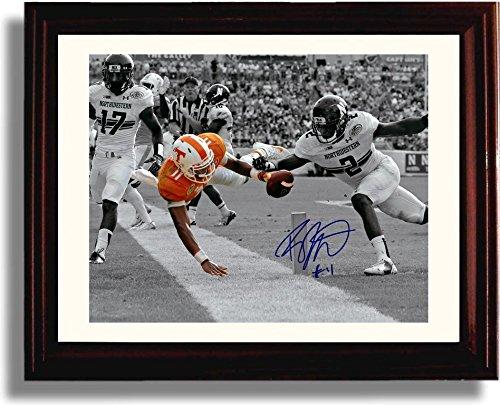 Framed 8x10 Joshua Dobbs - Tennessee Volunteers "TD Dive" Autograph Promo Print Framed Print - College Football FSP - Framed   