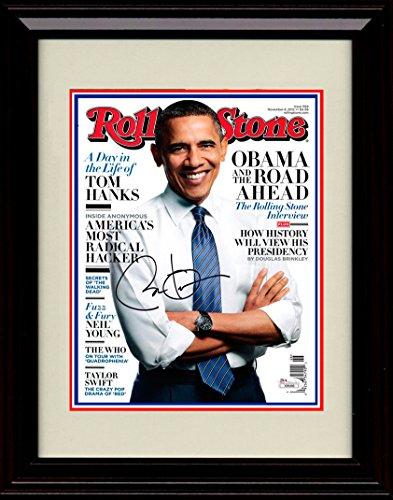 Unframed Barak Obama Autograph Promo Print - Rolling Stone Magazine Unframed Print - History FSP - Unframed   