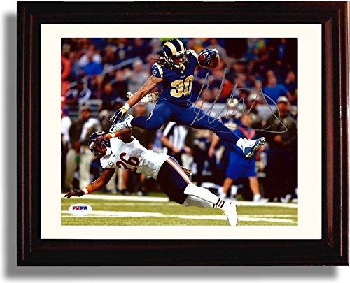 Unframed Todd Gurley - Los Angeles Rams "Leaping TD" Autograph Promo Print Unframed Print - Pro Football FSP - Unframed   