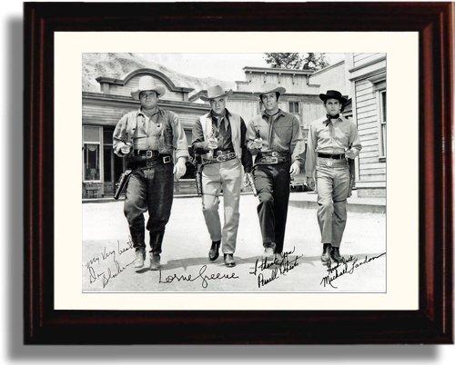 Unframed Bonanza Autograph Promo Print - Cast Signed Unframed Print - Television FSP - Unframed   