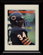 Unframed Walter Payton - Chicago Bears SI Autograph Print - 8/16/82 Unframed Print - Pro Football FSP - Unframed   