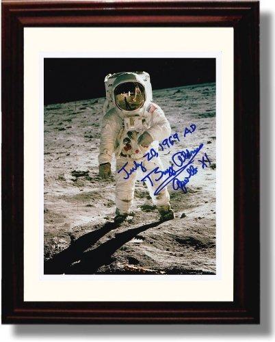 Unframed Buzz Aldrin Autograph Promo Print - Man on the Moon Sunday, July 20, 1969 Unframed Print - History FSP - Unframed   