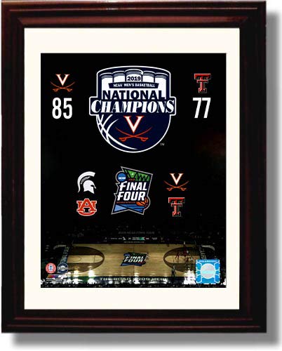 Unframed Virginia Cavaliers 2019 National Championship Game Scorecard Unframed Print - College Basketball FSP - Unframed   