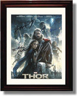 8x10 Framed Cast of Thor Autograph Promo Print - Thor Framed Print - Movies FSP - Framed   