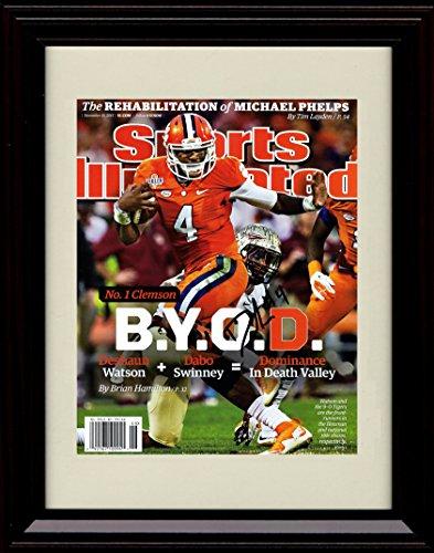 Framed 8x10 Clemson Tigers Deshaun Watson Clemson Tigers SI Autograph Promo Print - Framed Print - College Football FSP - Framed   