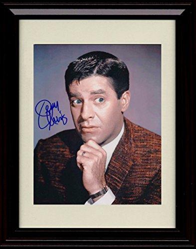 8x10 Framed Jerry Lewis Autograph Promo Print - Portrait Framed Print - Television FSP - Framed   