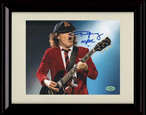 Unframed Angus Young AC DC Autograph Promo Print Unframed Print - Music FSP - Unframed   