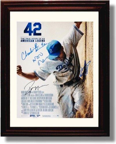 Unframed Jackie Robinson Autograph Promo Print - 42 Cast Unframed Print - Movies FSP - Unframed   