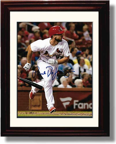 Framed 8x10 Paul DeJong Looking Deep Autograph Replica Print Framed Print - Baseball FSP - Framed   