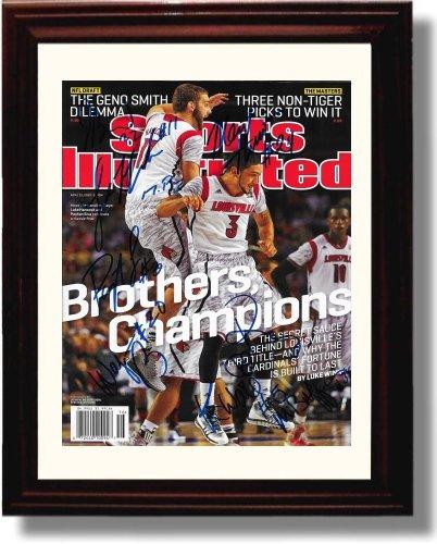 Framed 8x10 Louisville Cardinals National Championship SI Autograph Promo Print Framed Print - College Basketball FSP - Framed   