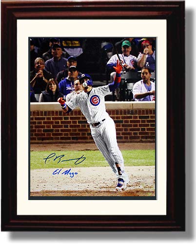 Framed 8x10 Javier Baez"HR Celebration" Autograph Replica Print Framed Print - Baseball FSP - Framed   