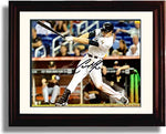 Framed 8x10 Christian Yelich "Big Swing" Autograph Replica Print Framed Print - Baseball FSP - Framed   