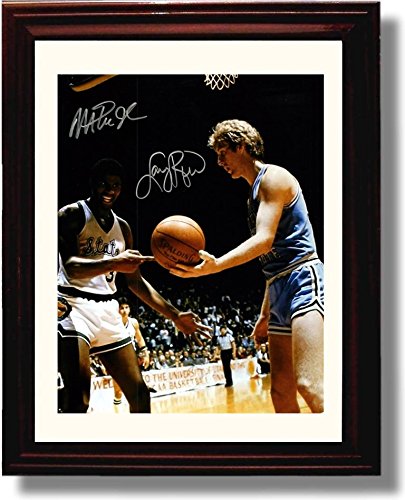 Unframed Magic Johnson/Larry Bird Championship Game Autograph Promo Print Unframed Print - College Basketball FSP - Unframed   