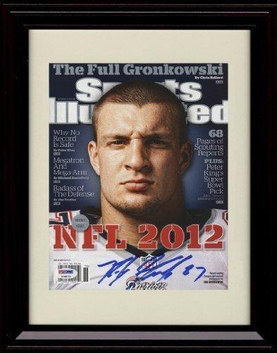 8x10 Framed Rob Gronkowski - New England Patriots SI Autograph Promo Print Framed Print - Pro Football FSP - Framed   