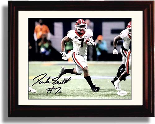 Framed 8x10 Georgia Football - D'Andre Swift - TD Run - Autograph Replica Print Framed Print - College Football FSP - Framed   