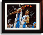 Unframed Duke Blue Devils "2015 Champs" Tyus Jones, Jahlil Okafor Autograph Replica Print Unframed Print - College Basketball FSP - Unframed   