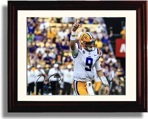 Unframed LSU Tigers Joe Burrow -"TD Celebration" Autograph Replica Print Unframed Print - College Football FSP - Unframed   