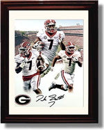 Framed 8x10 Georgia Football - D'Andre Swift - Spotlight - Autograph Replica Print Framed Print - College Football FSP - Framed   