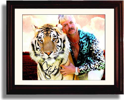 Unframed Tiger King with Tiger Autograph Replica Print Unframed Print - Television FSP - Unframed   