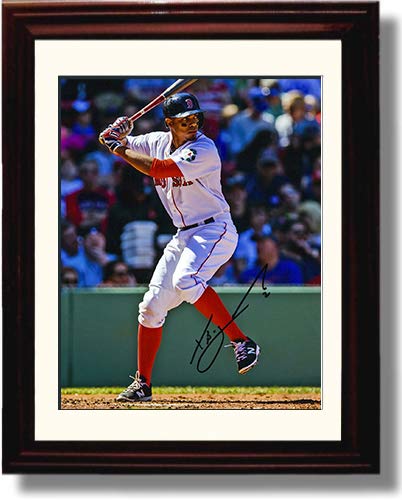 Unframed Xander Bogarts at The Plate Autograph Replica Print Unframed Print - Baseball FSP - Unframed   