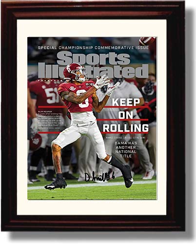 Unframed Alabama "Keep On Rolling" Devonta Smith 2020 Champs Replica Print Unframed Print - College Football FSP - Unframed   