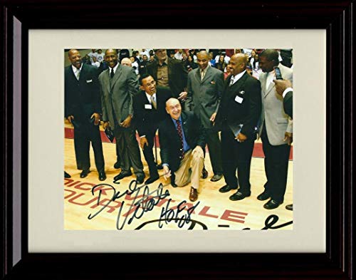 Framed 8x10 Dick Vitale - Center Court HoF - Autograph Replica Print Framed Print - College Basketball FSP - Framed   