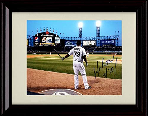 Unframed Jose RamÂ¡rez Autograph Replica Print - Up To Bat Unframed Print - Baseball FSP - Unframed   