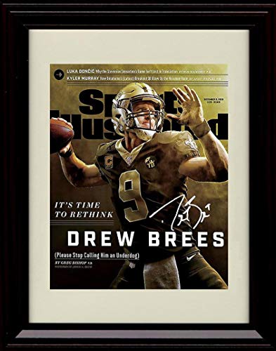 Unframed Drew Brees - SI - Autograph Replica Print Unframed Print - Pro Football FSP - Unframed   