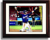 Framed 8x10 Christian Yelich"Stolen Base Celebration" Autograph Replica Print Framed Print - Baseball FSP - Framed   