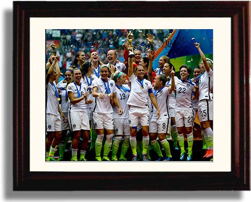 Unframed 2015 US Women's World Cup Team - Alex Morgan Autograph Replica Print Unframed Print - Soccer FSP - Unframed   