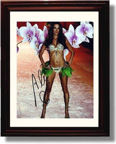 Unframed Alessandra Ambrosio Autograph Replica Print - Runway Model Unframed Print - Celebrity FSP - Unframed   