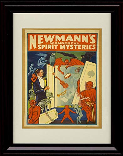 Newmanns Wonderful Spirit Mysteries Vintage Advertising Print - Wall Frame Unframed Print - Advertising FSP - Unframed   