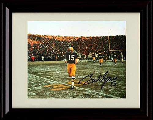 8x10 Framed Bart Starr - Legend - Autograph Replica Print Framed Print - Pro Football FSP - Framed   