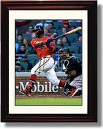Framed 8x10 Ronald AcuÃ±a Jr."Home Run Swing" Autograph Replica Print Framed Print - Baseball FSP - Framed   