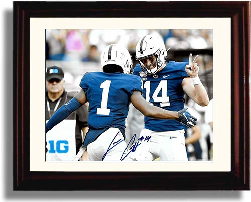 Framed 8x10 Penn State - Sean Clifford TD Celebration Framed 8x10 Autograph RP Framed Print - College Football FSP - Framed   