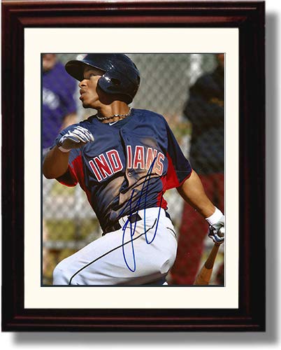 Unframed Francisco Lindor"Looking Deep" Autograph Replica Print Unframed Print - Baseball FSP - Unframed   