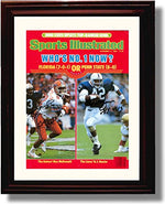 Unframed Who's No. 1 Now? 1985 Penn State Dozier & Florida McDonald SI Autograph PromoPrint Unframed Print - College Football FSP - Unframed   