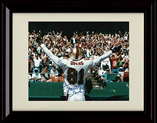 8x10 Framed Terrell Owens - Victory - Autograph Replica Print Framed Print - Pro Football FSP - Framed   