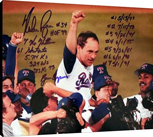 Nolan Ryan Canvas Wall Art - Career Stats Canvas - Baseball FSP - Canvas   