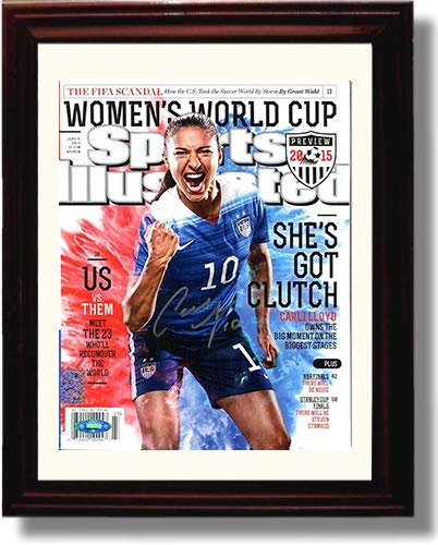 Unframed Carli Lloyd US Women's Soccer Autograph Replica Print - SI Unframed Print - Soccer FSP - Unframed   