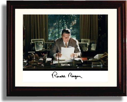 Unframed Ronald Reagan Autograph Promo Print Unframed Print - History FSP - Unframed   