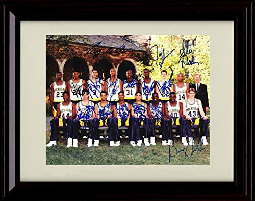 Unframed Fab Five - Michigan Wolverines - Autograph Replica Print Unframed Print - College Basketball FSP - Unframed   