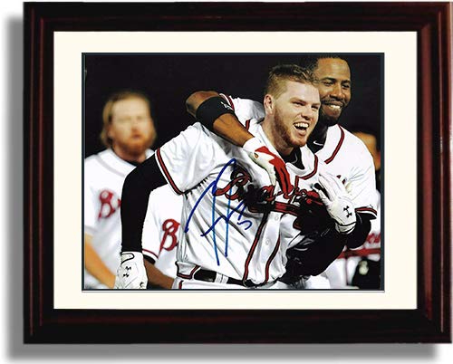 Unframed Freddie Freeman"Celebration" Autograph Replica Print Unframed Print - Baseball FSP - Unframed   