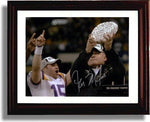 Unframed LSU Tigers Coach Les Miles 2007 Championship Autograph Print Unframed Print - College Football FSP - Unframed   