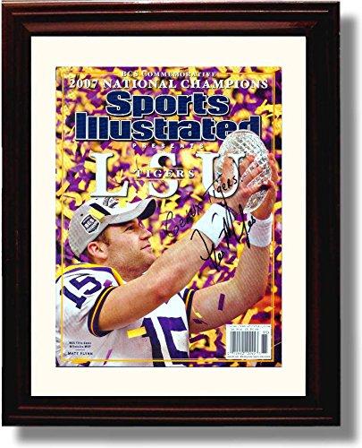 Unframed Les Miles 2007 LSU Tigers National Champs Commemorative SI Autograph Unframed Print - College Football FSP - Unframed   